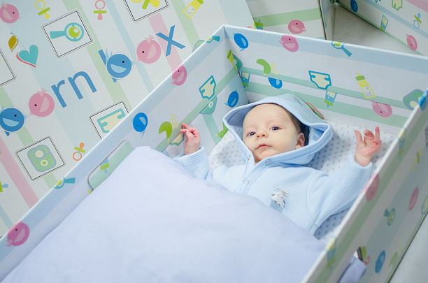 Фото 1 - Коробка-кроватка для новорожденного