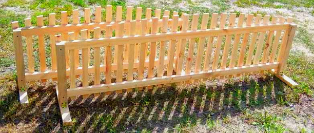 Фото 4 - Деревянный забор для дачи сада