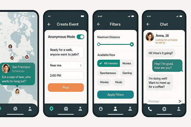 Фото 2 - VSTRECHA  — гео-сервис для реального общения