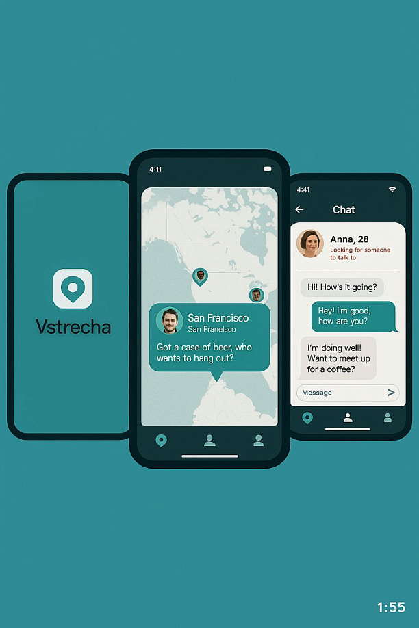 Фото 5 - VSTRECHA  — гео-сервис для реального общения
